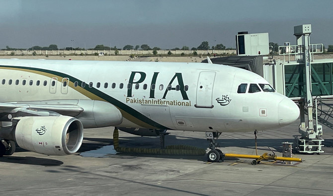 View of the Pakistan International Airlines (PIA) passenger plane, taken through a glass panel, at Islamabad International Airport, Pakistan October 3, 2023. (REUTERS/File)