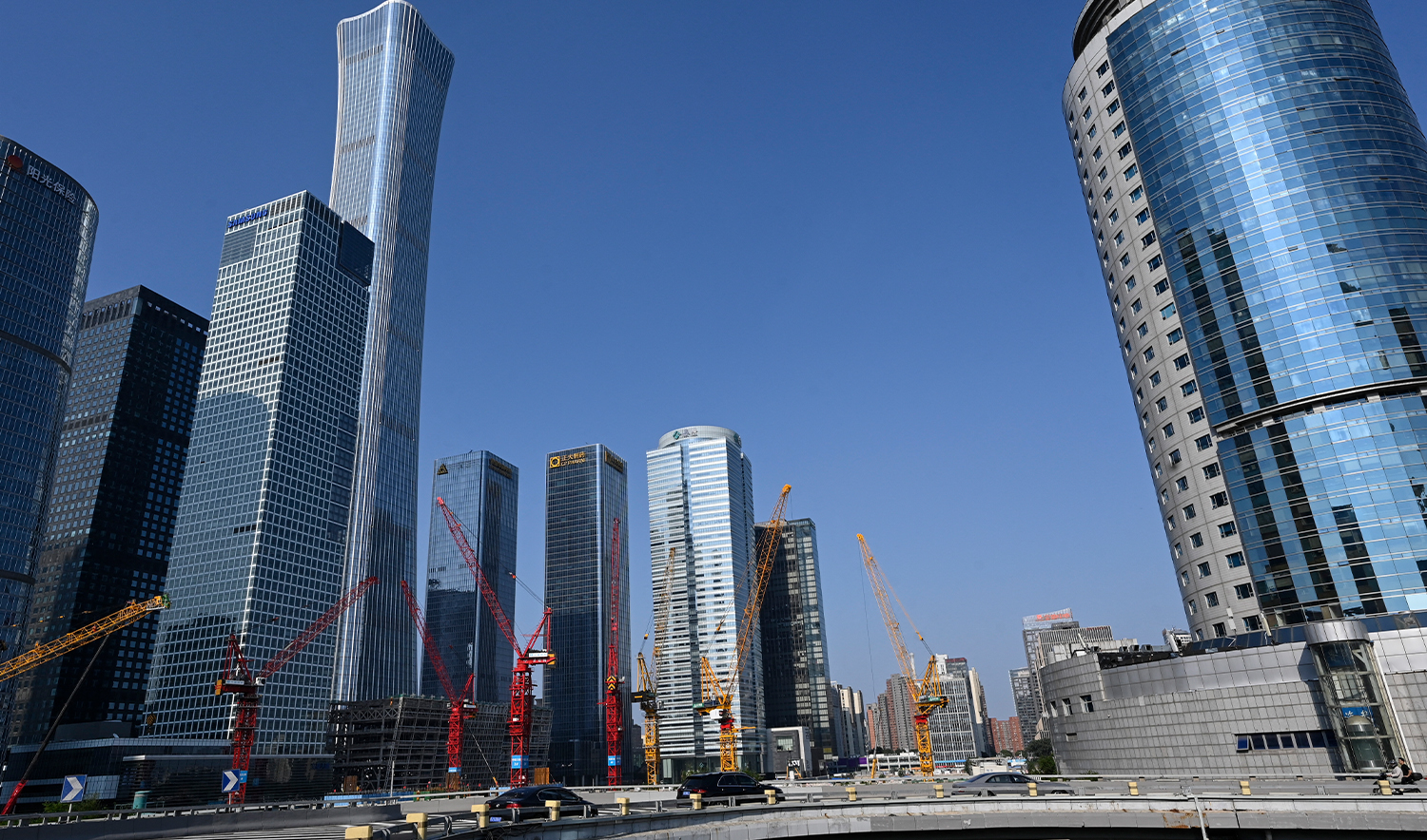The general view showing buildings of the central business district in Beijing on July 17, 2023. (AFP/File)