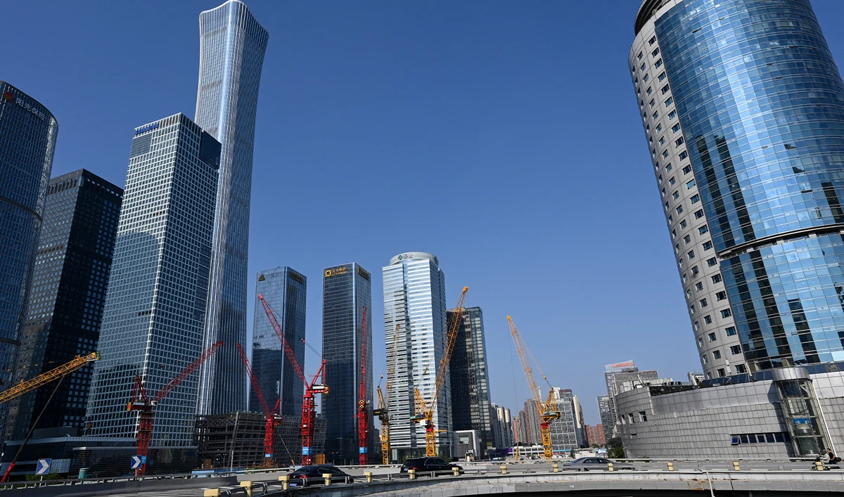 The general view showing buildings of the central business district in Beijing on July 17, 2023. (AFP/File)