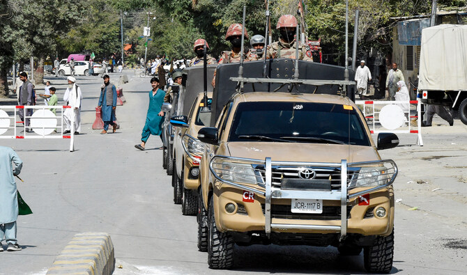 Security personnel patrol a street in Quetta, Pakistan on September 17, 2024. (AFP/File)