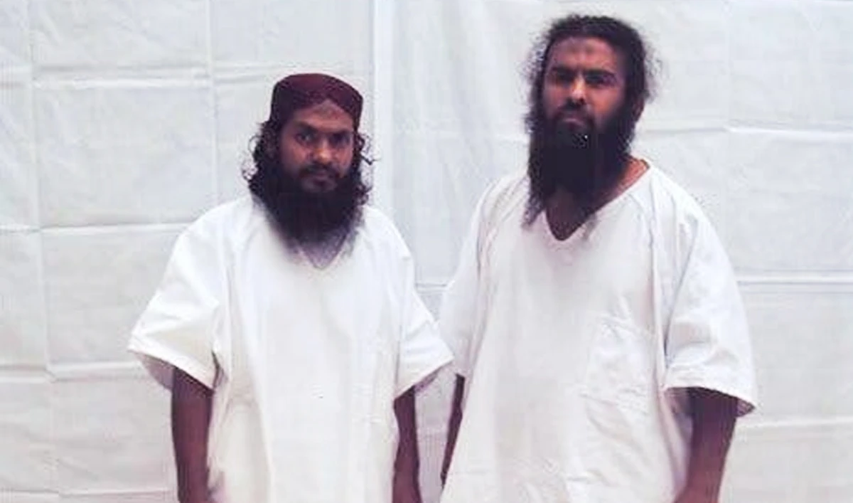 A 2013 picture of Mohammed Ahmed Guhuam Rabbani (left) and Abdul Rahim Ghulam Rabbani at Guantanamo Bay provided by the legal defense organization Reprieve. (Photo courtesy: via NY Times)