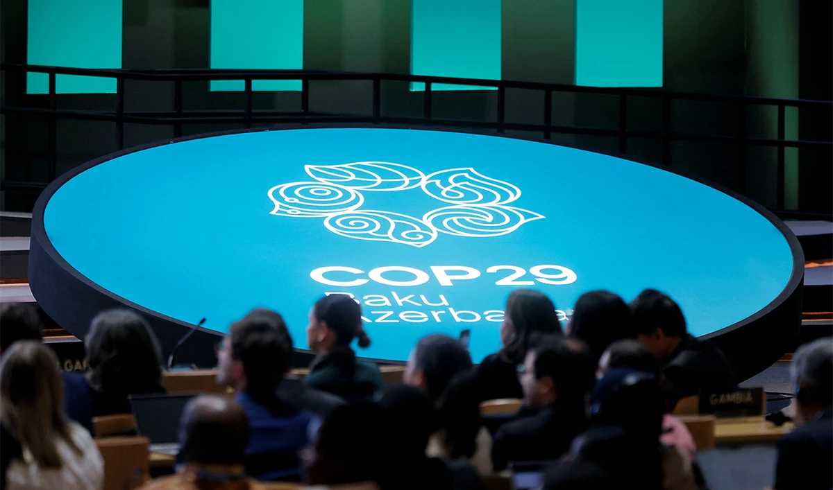 A view during a closing plenary meeting at the COP29 United Nations Climate Change Conference, in Baku, Azerbaijan, on November 24, 2024. (REUTERS)