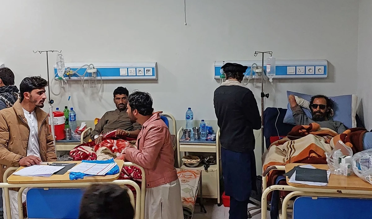 Injured victims are treated at a hospital after they were wounded in sectarian attacks in Kurram district in Parachinar, the mountainous Khyber Pakhtunkhwa province, on November 27, 2024. (AFP)
