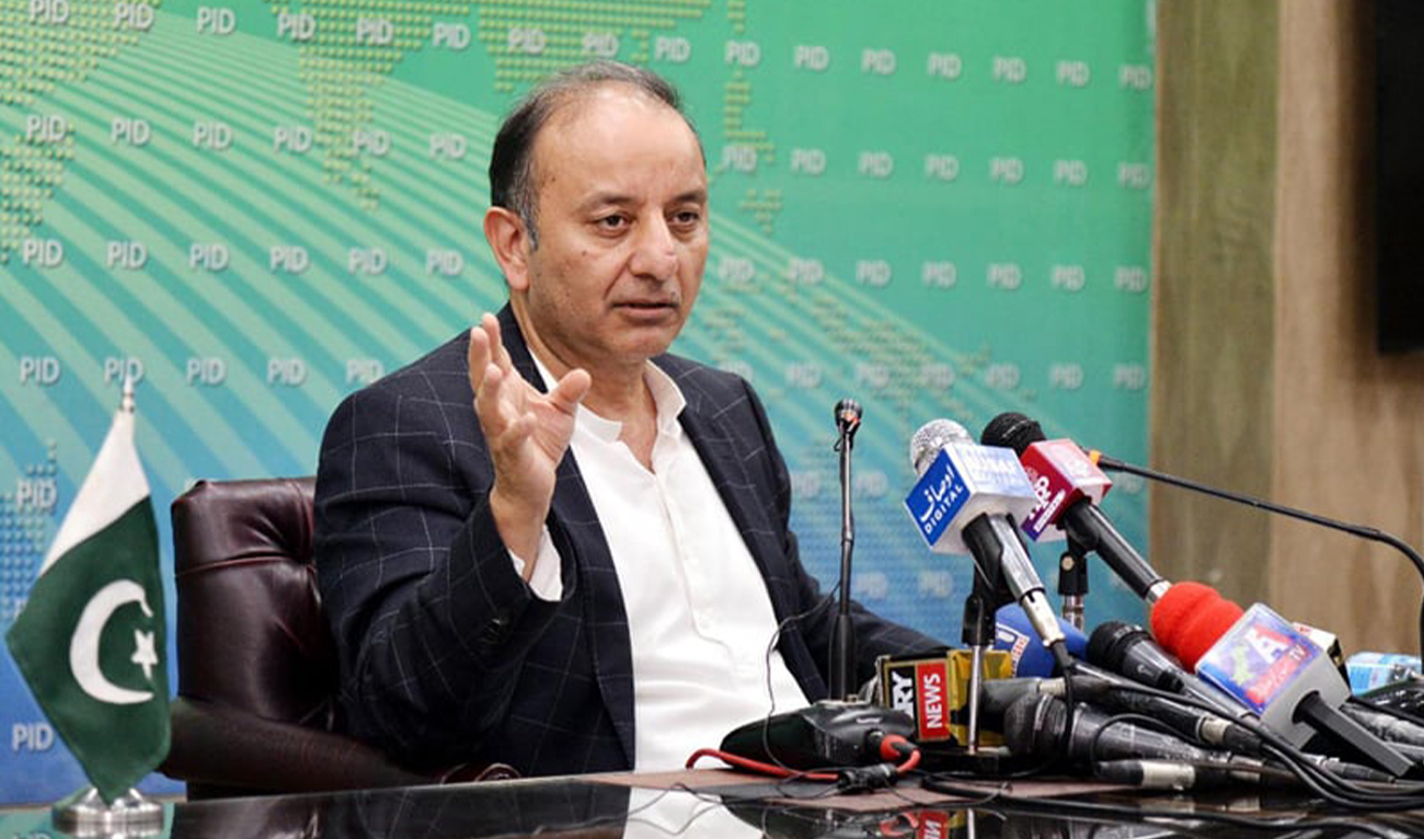 Pakistan’s Petroleum Minister Musadik Malik speaks during a press conference in Islamabad, Pakistan on October 5, 2022. (PID/File)