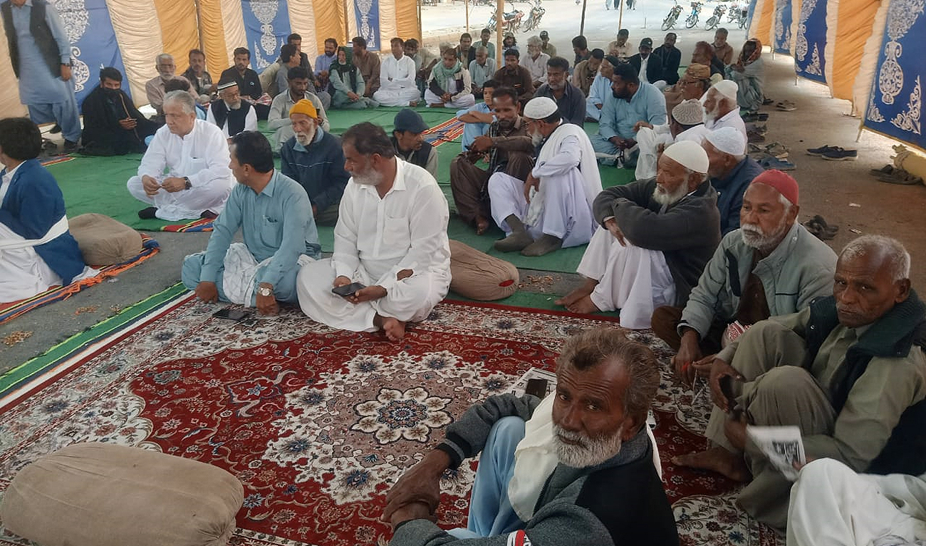 Supporters of All-Parties Alliance participate in a sit-in protest in Gwadar, Pakistan, on December 22, 2024. (Photo Courtesy: All-Parties Alliance)