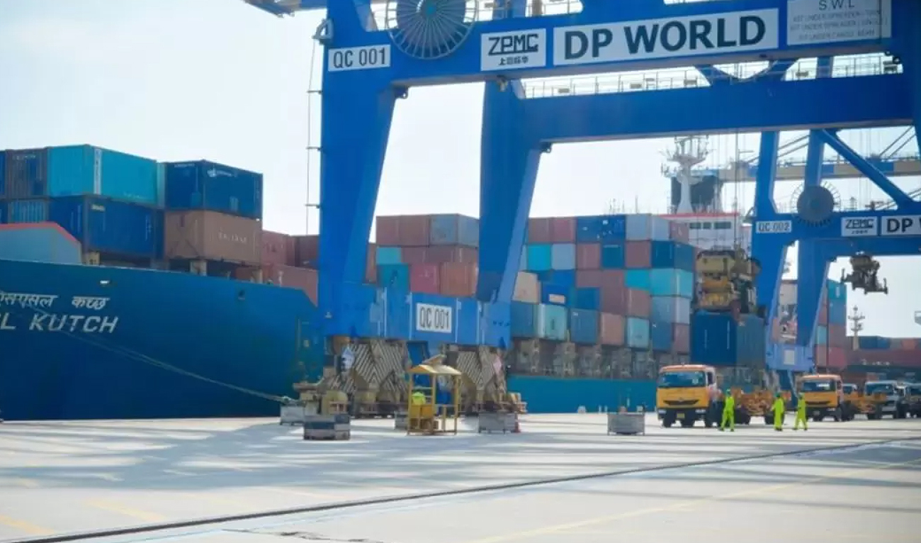 In this file photo, posted on January 16, 2025, workers loading containers onto a ship at the Jebel Ali port in Dubai. (Photo courtesy: DP World/File)