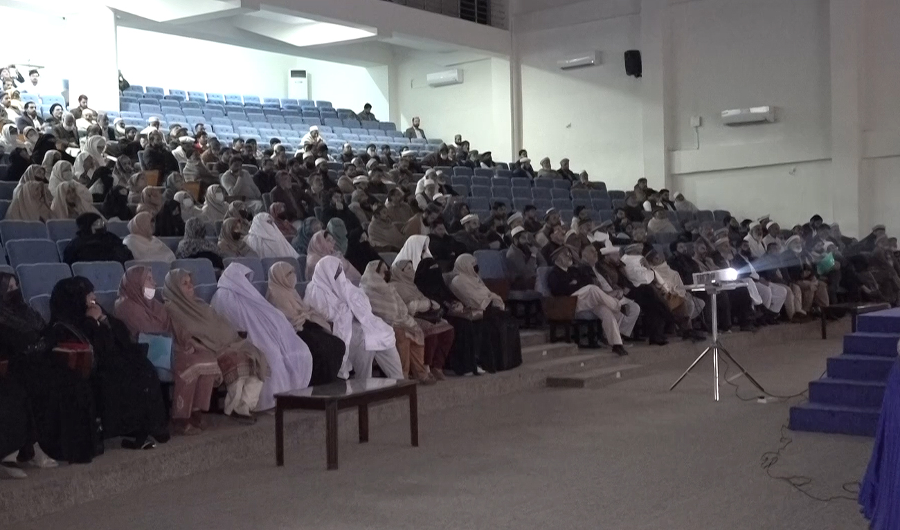 Selected Pakistani pilgrims attend Hajj training workshop in Peshawar on January 18, 2025, ahead of the annual pilgrimage in June this year. (AN Photo)