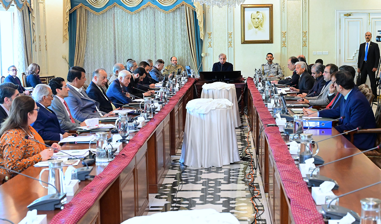 Pakistan Prime Minister Shehbaz Sharif chairs the federal cabinet meeting in Islamabad on January 30, 2025. (Photo courtesy: PMO)