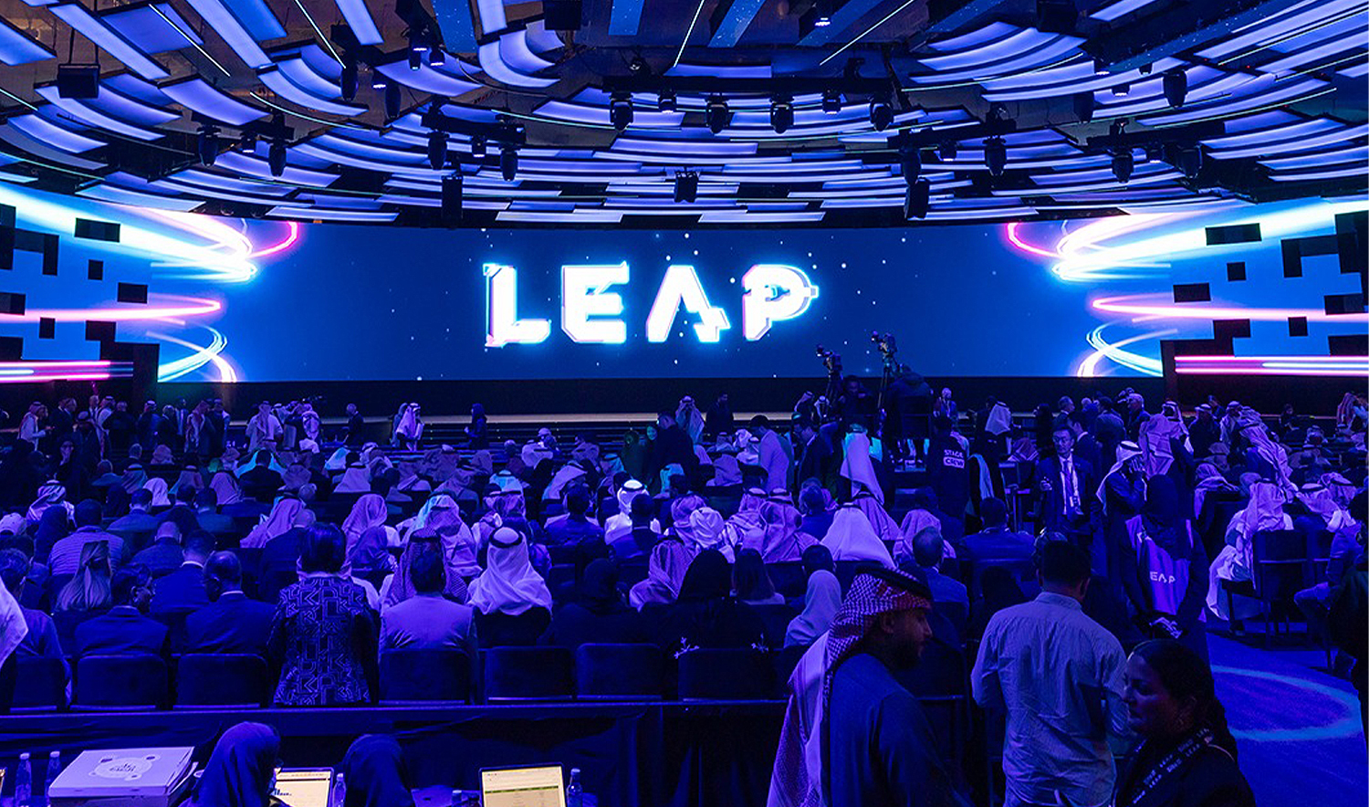 Participants attend a session at LEAP 2025 tech conference in Riyadh, Saudi Arabia, on February 9, 2025. (LEAP)