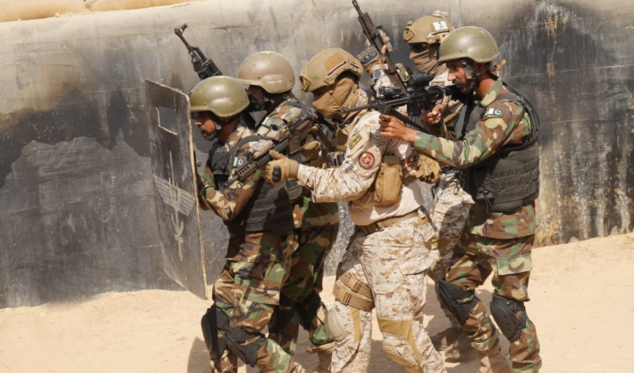 Pakistan and Saudi Arabia special operation forces conclude practical combat drills during Affaa Al Sahil naval exercise in Karachi on February 19, 2024. (Photo courtesy: Director General Public Relations - Navy)
