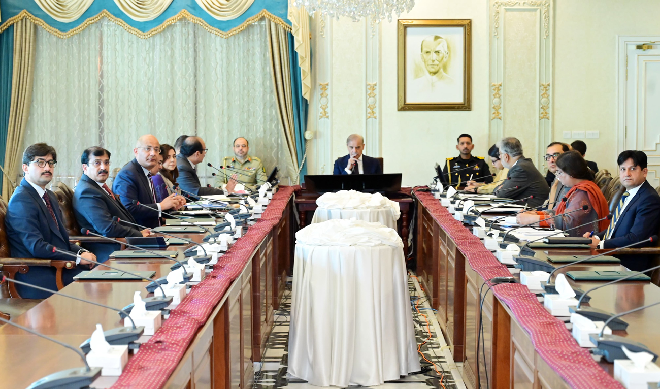 Pakistan Prime Minister Shehbaz Sharif chairs a review meeting on National Youth Employment Plan in Islamabad on March 6, 2025. (Photo courtesy: PMO)
