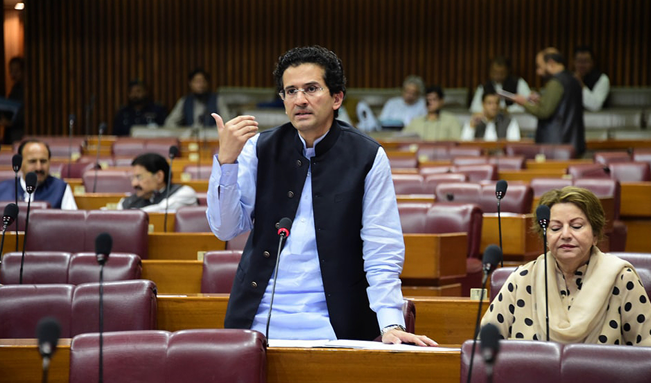 This file photo, posted on November 1, 2024, shows Pakistani lawmaker Ali Pervaiz Malik during a National Assembly session in Islamabad. The former junior finance minister has been appointed as petroleum minister in a broader cabinet reshuffle. (Photo courtesy: Facebook/@AliPervaizOfficial)