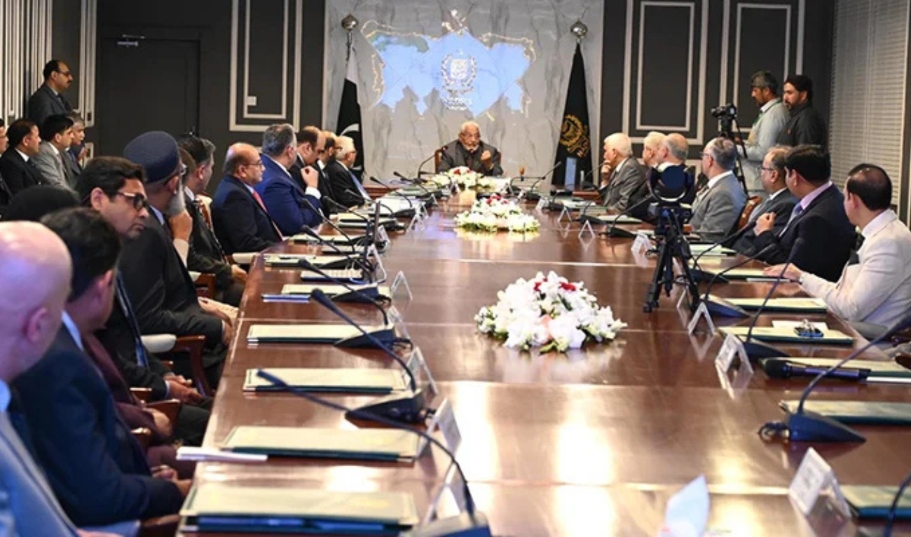 Nadra founding chairman Maj General (R) Zahid Ihsan addresses during the Pakistan's first Dematerialised ID Card at a ceremony in Islamabad on March 10, 2025. (APP)