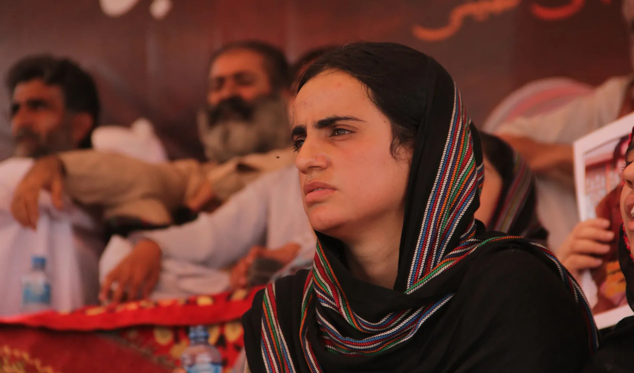 An undated file photo of jailed Pakistani Baloch rights activist Mahrang Baloch. (Photo courtesy: Courtesy Baloch Yakjehti Committee/ X)