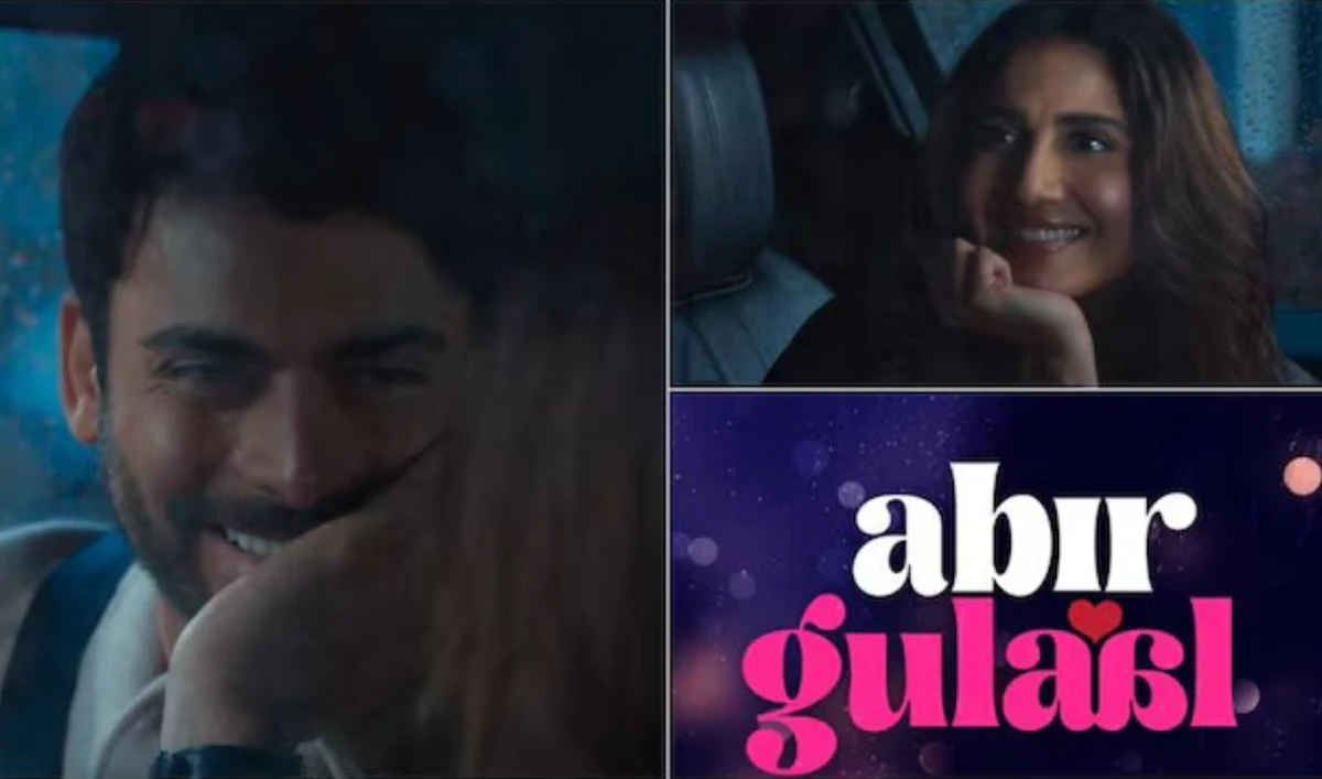 The photo shows a compilation of screengrabs from the trailer of Pakistani actor Fawad Khan’s Bollywood comeback film "Abir Gulaal". (YouTube)