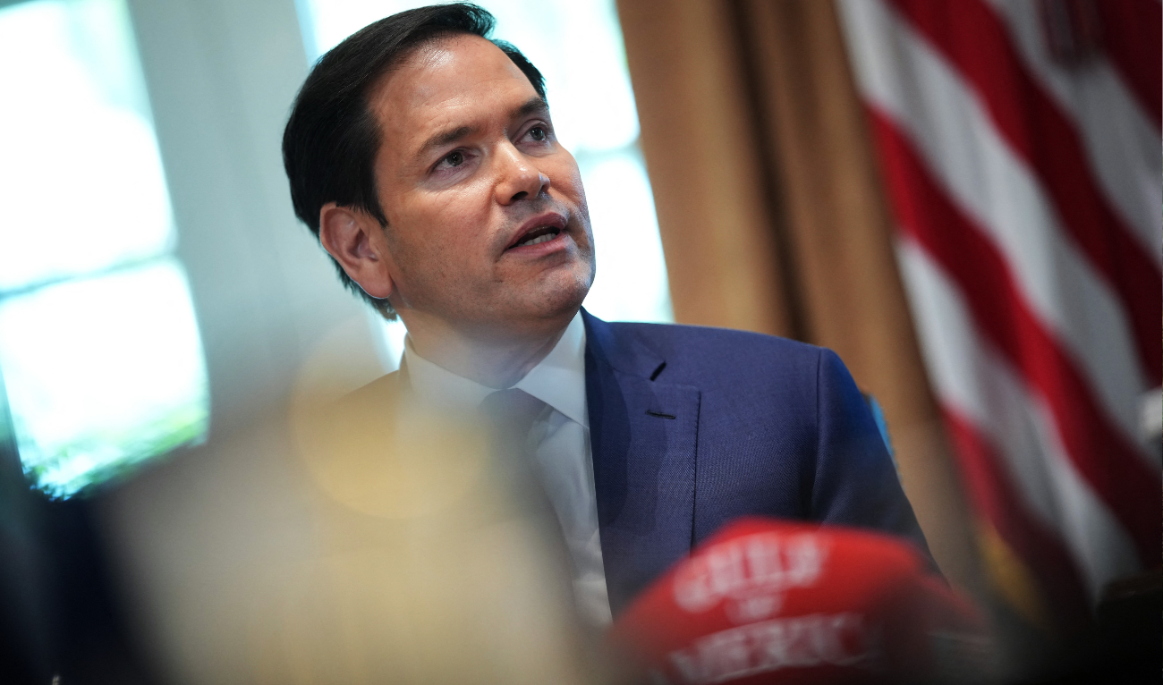 U.S. Secretary of State Marco Rubio speaks during a Cabinet meeting at the White House on April 30, 2025 in Washington, DC. (AFP)