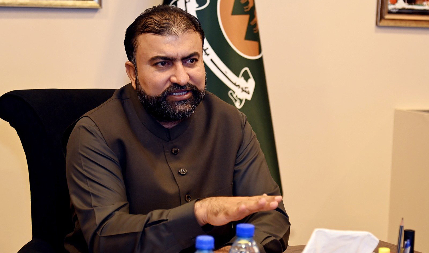 Pakistan's Chief Minister Sardar Sarfraz Bugti is seen chairing a meeting in Quetta, Pakistan, on May 12, 2025. (Govt. of Balochistan/File)
