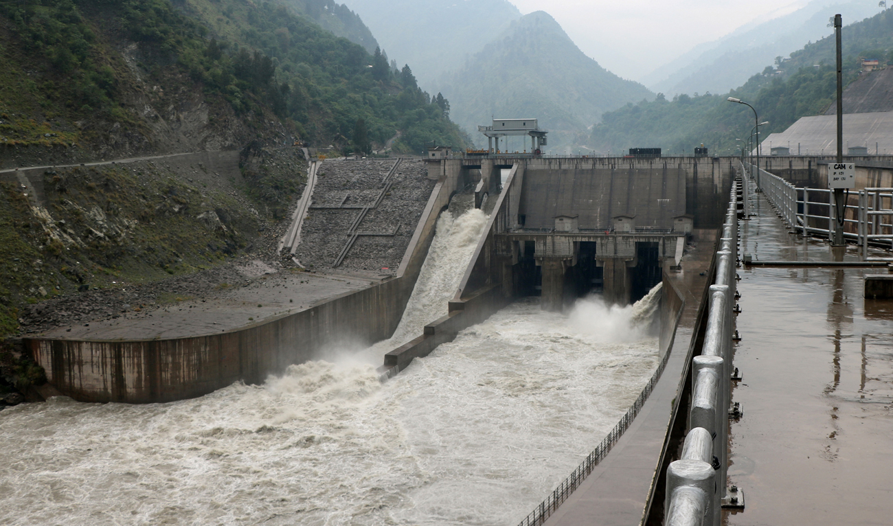 A view of the Neelum–Jhelum Hydropower Project in Neelum Valley in Azad Kashmir, Pakistan on May 8, 2025. (REUTERS)