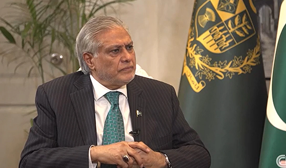 Screengrab of Pakistan’s Deputy Prime Minister and Foreign Minister Ishaq Dar in conversation with CNN, aired on May 12, 2025. (CNN)