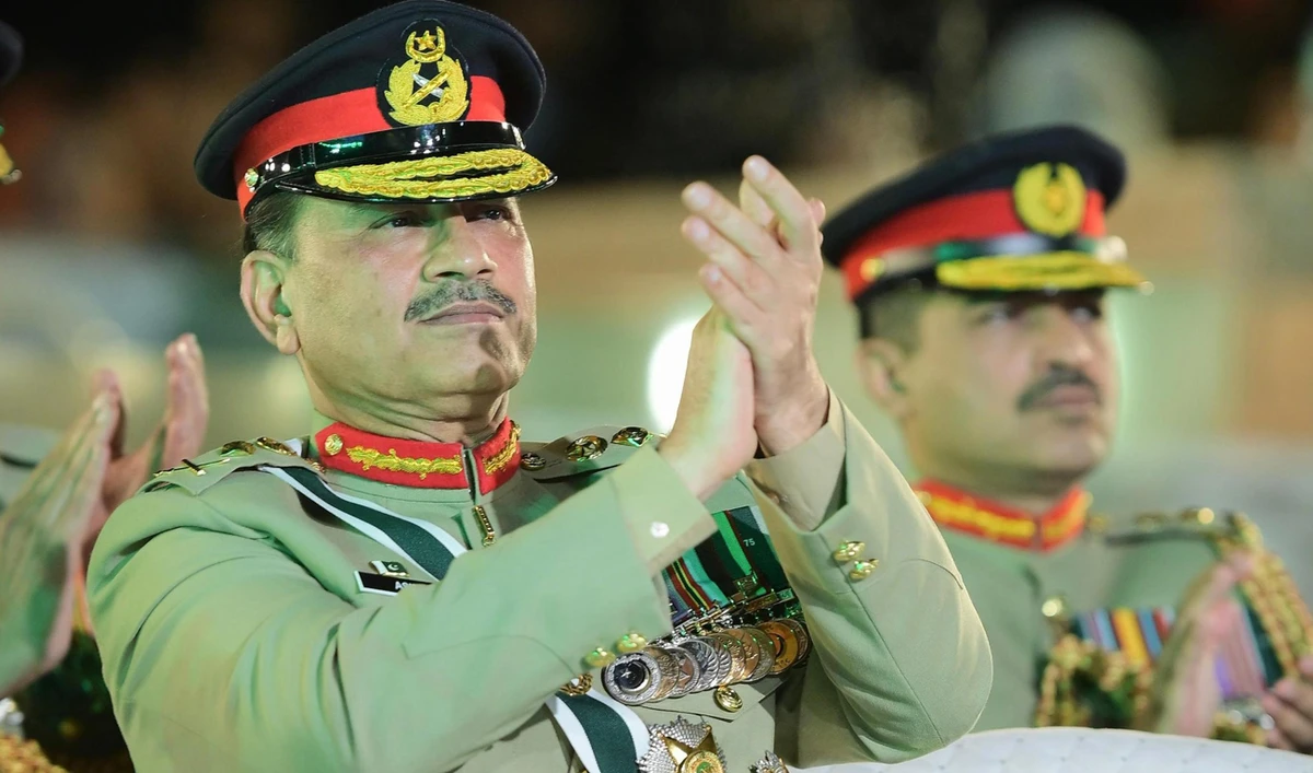 This handout photo, released by Pakistan’s Press Information Department, shows Pakistan Army Chief General Syed Asim Munir during a ceremony commemorating the “Day of Gratitude,” to honor Pakistan’s military response to Indian strikes inside its territory, in Islamabad on May 16, 2025. (Handout/PID/File)