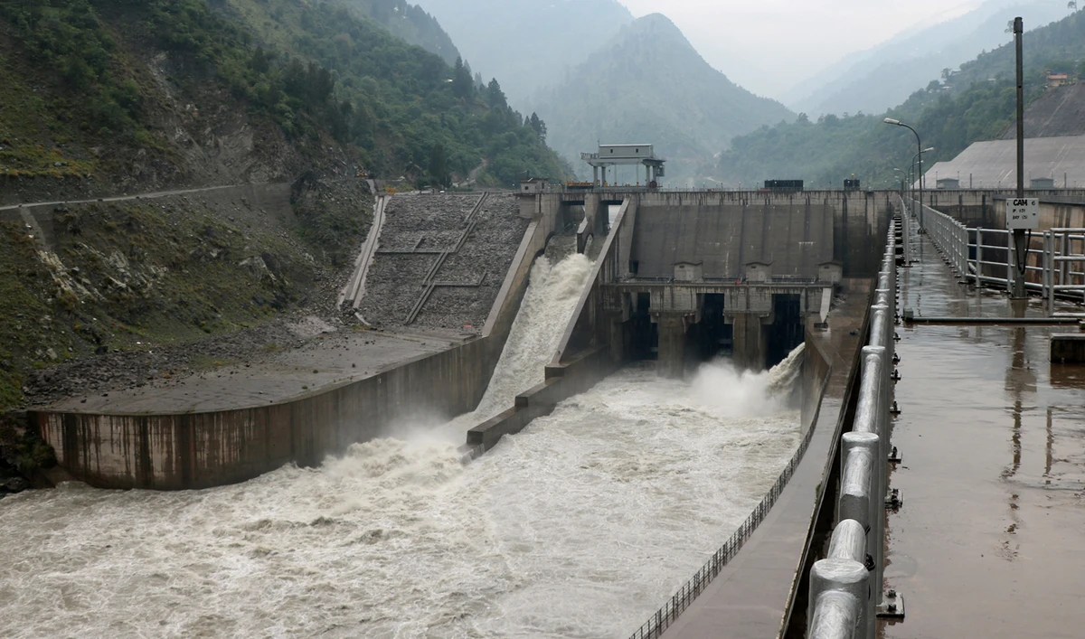 A view of the Neelum–Jhelum Hydropower Project in Neelum Valley in Azad Kashmir, Pakistan on May 8, 2025. (REUTERS)