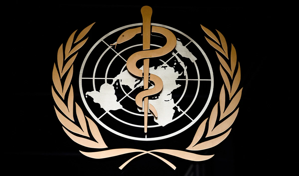 A picture taken on March 9, 2020 shows the logo of the World Health Organization (WHO) at the entrance of their headquarters in Geneva. (AFP/File)