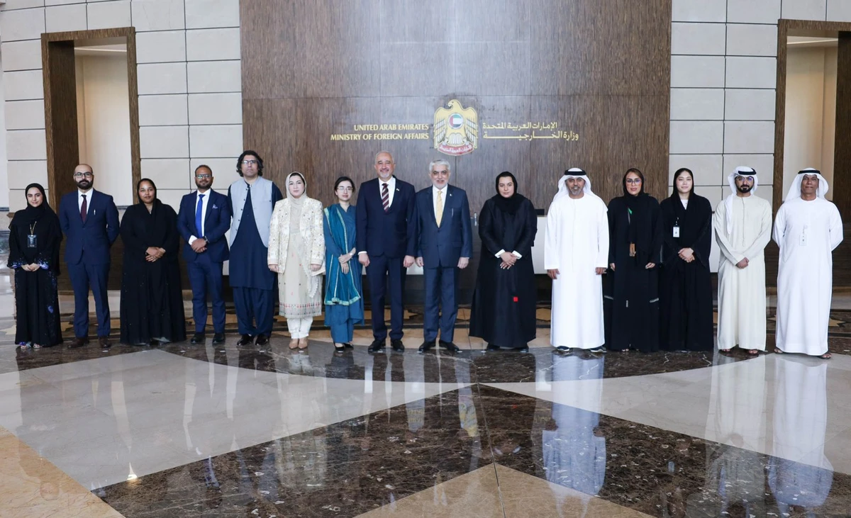 Pakistan and UAE delegation at the second round of Bilateral Political Consultations (BPC) in Abu Dhabi, on June 25, 2025. (MoFA)