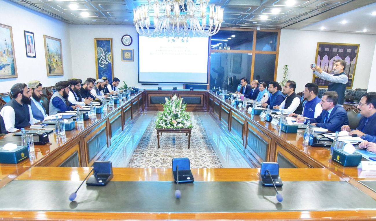 Pakistani and Afghan officials meet during the inaugural round of the Additional Secretary-Level Mechanism between the Foreign Ministries of Pakistan and Afghanistan in Islamabad, on July 7, 2025. (Foreign Office)