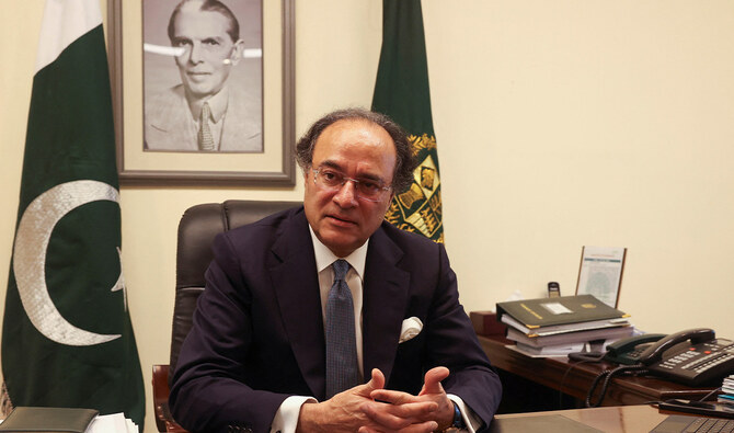 Pakistan’s Finance Minister Muhammad Aurangzeb speaks during an interview at his office in Islamabad, Pakistan on July 19, 2024. (Reuters/File)