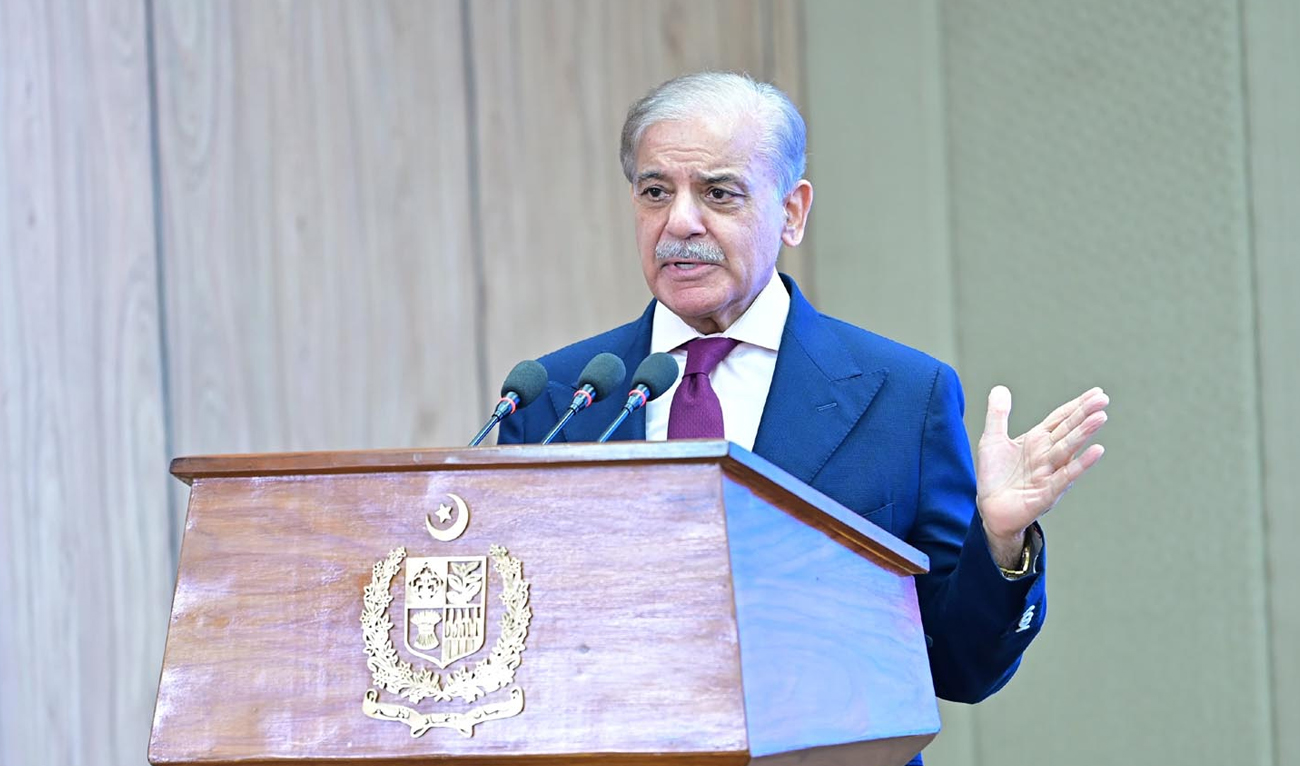 Prime Minister Shehbaz Sharif speaks during an event in Islamabad, Pakistan, on June 29, 2025. (PID/File)