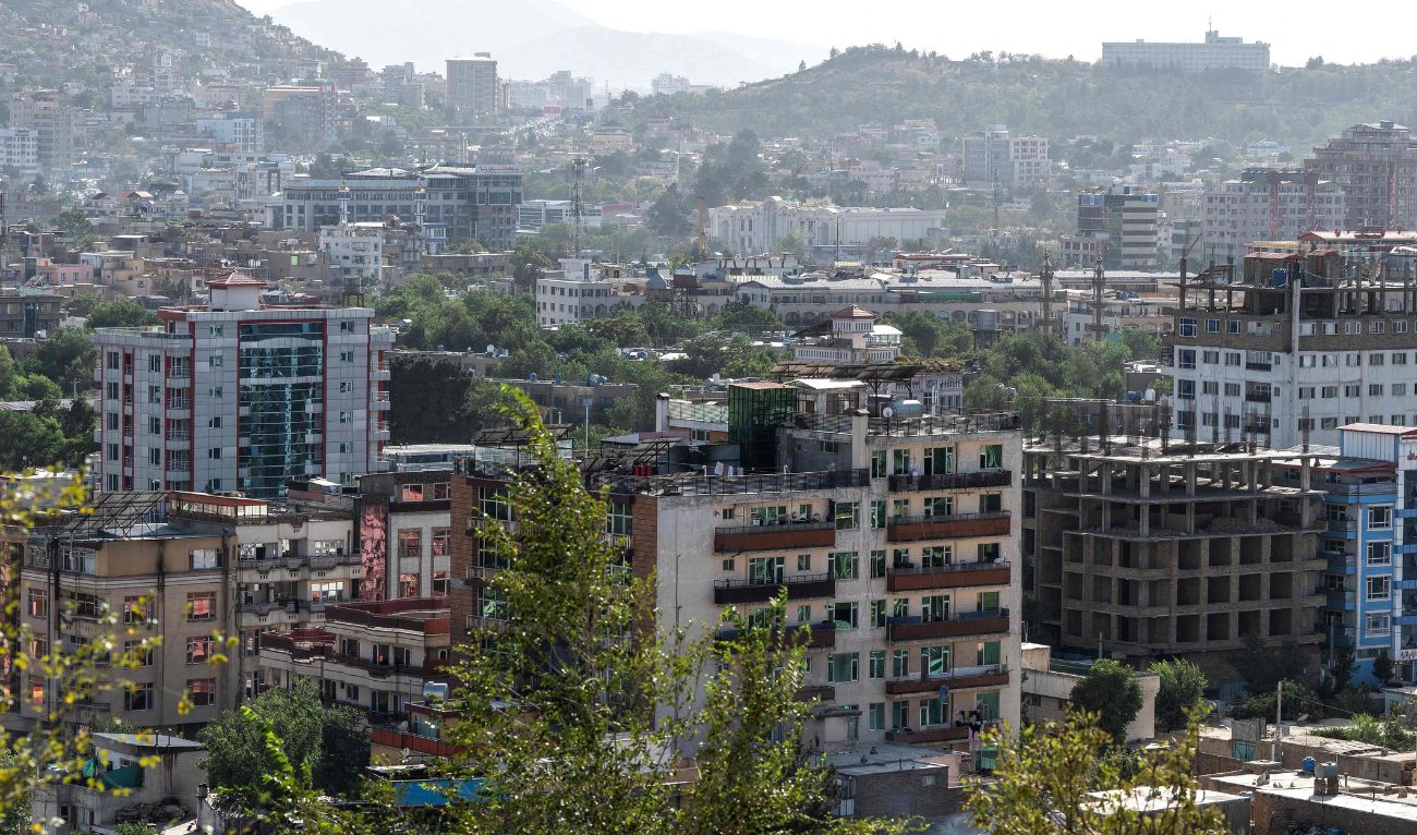In this photograph taken on August 3, 2025, a general view shows the residential houses in Afghanistan's capital, Kabul. (AFP)
