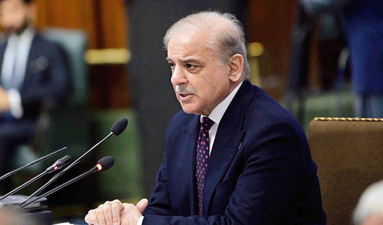 Prime Minister Shehbaz Sharif addressing the federal cabinet (not pictured) in Islamabad, Pakistan, on March 4, 2025. (PID/File)