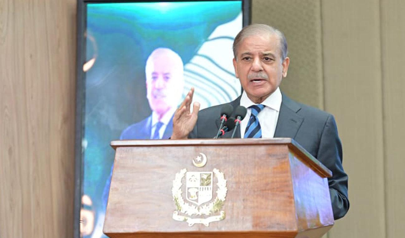 Pakistan Prime Minister Shehbaz Sharif speaks during an event in Islamabad on August 25, 2025. (Handout/PMO/File)