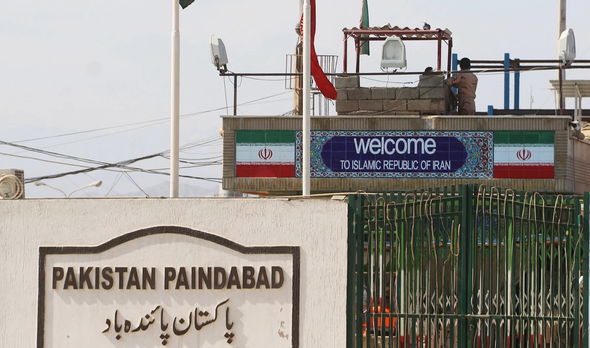 General view of a closed gate at Pakistan and Iran’s border posts in Taftan, Pakistan on February 25, 2020. (REUTERS/File)