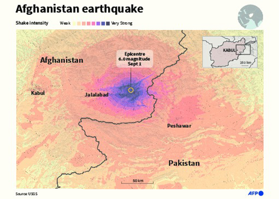 Over 1,100 people died, thousands were injured in magnitude 6 earthquake that struck eastern Afghanistan on Sunday