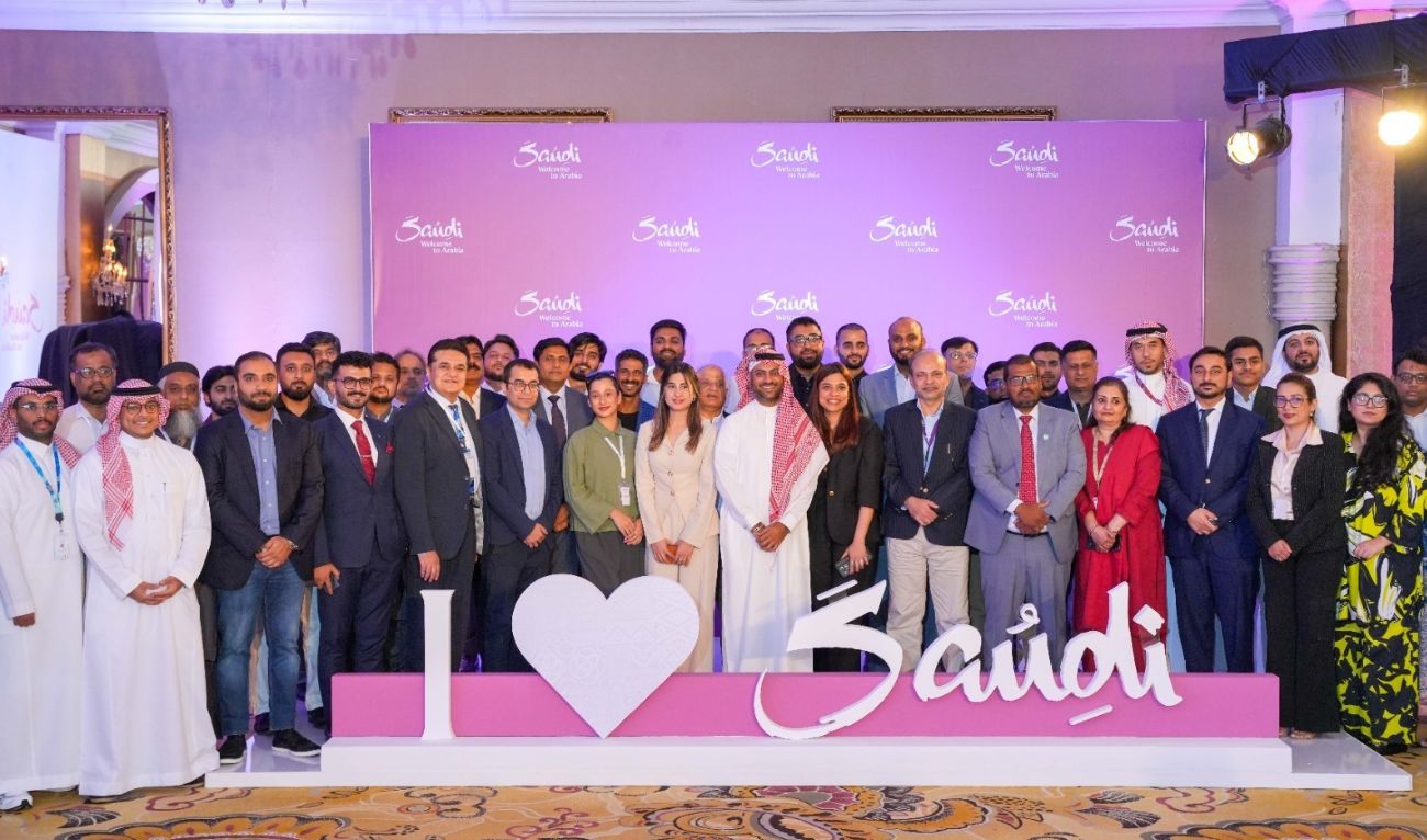 The group photo taken on September 8, 2025, on the conclusion of a four-day business-to-business (B2B) roadshow in Karachi and Islamabad by th Saudi Tourism Authority. (Photo courtesy: STA)