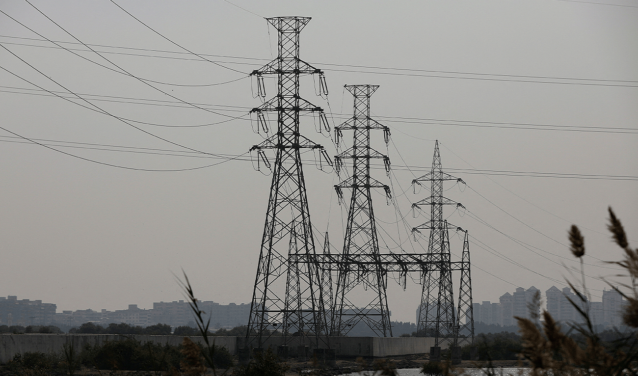 A power transmission tower is seen a day after a country-wide power breakdown, in Karachi, Pakistan, January 24, 2023. (Reuters/File)