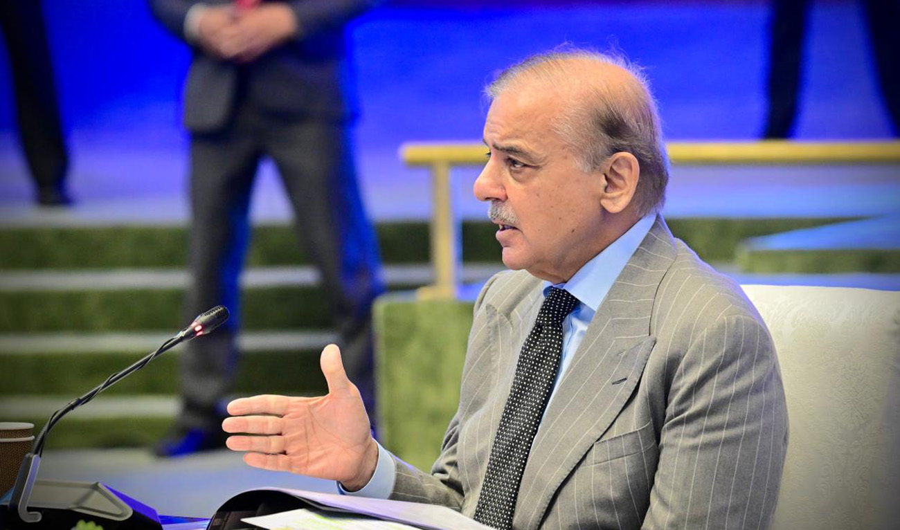 Pakistan Prime Minister Shehbaz Sharif speaks during an event in Islamabad on October 24, 2025. (Handout/PMO/File)