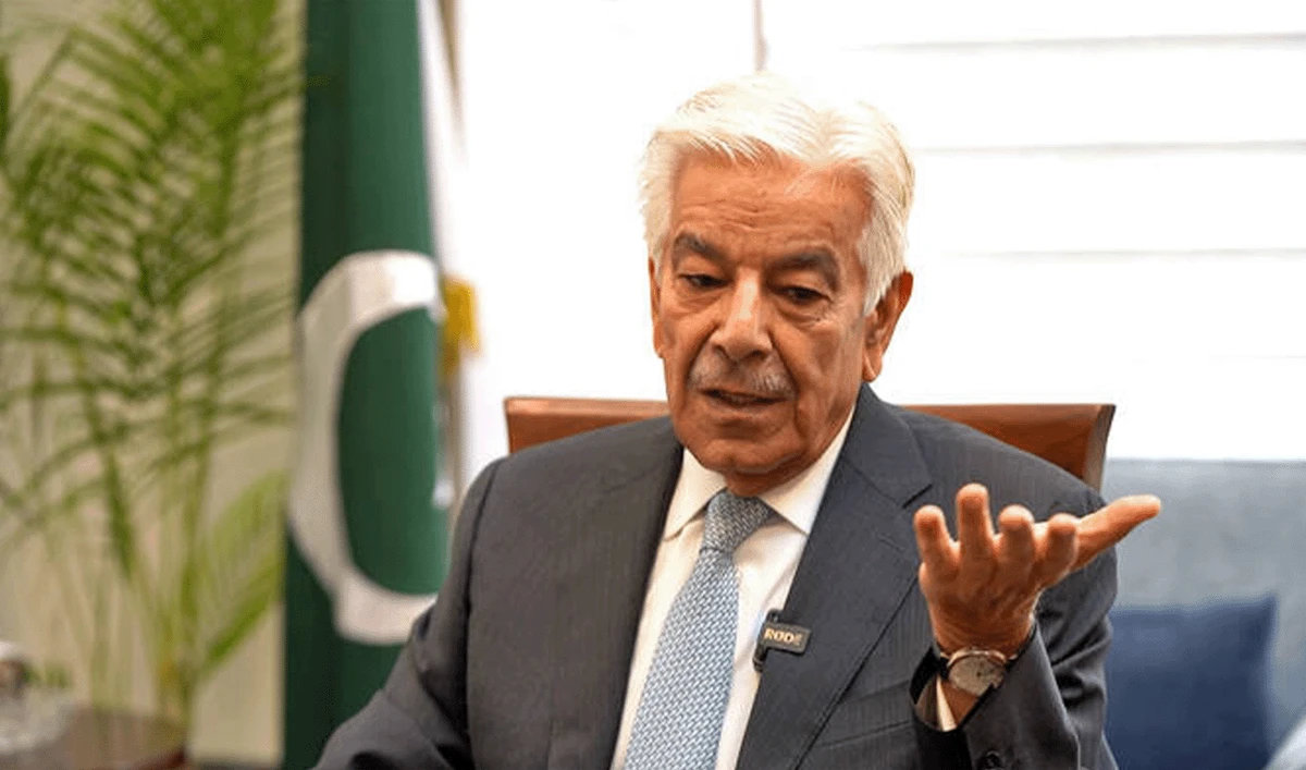 Pakistan’s Defense Minister Khawaja Asif speaks with Arab News Pakistan in Islamabad, Pakistan, on June 17, 2025. (AN photo)