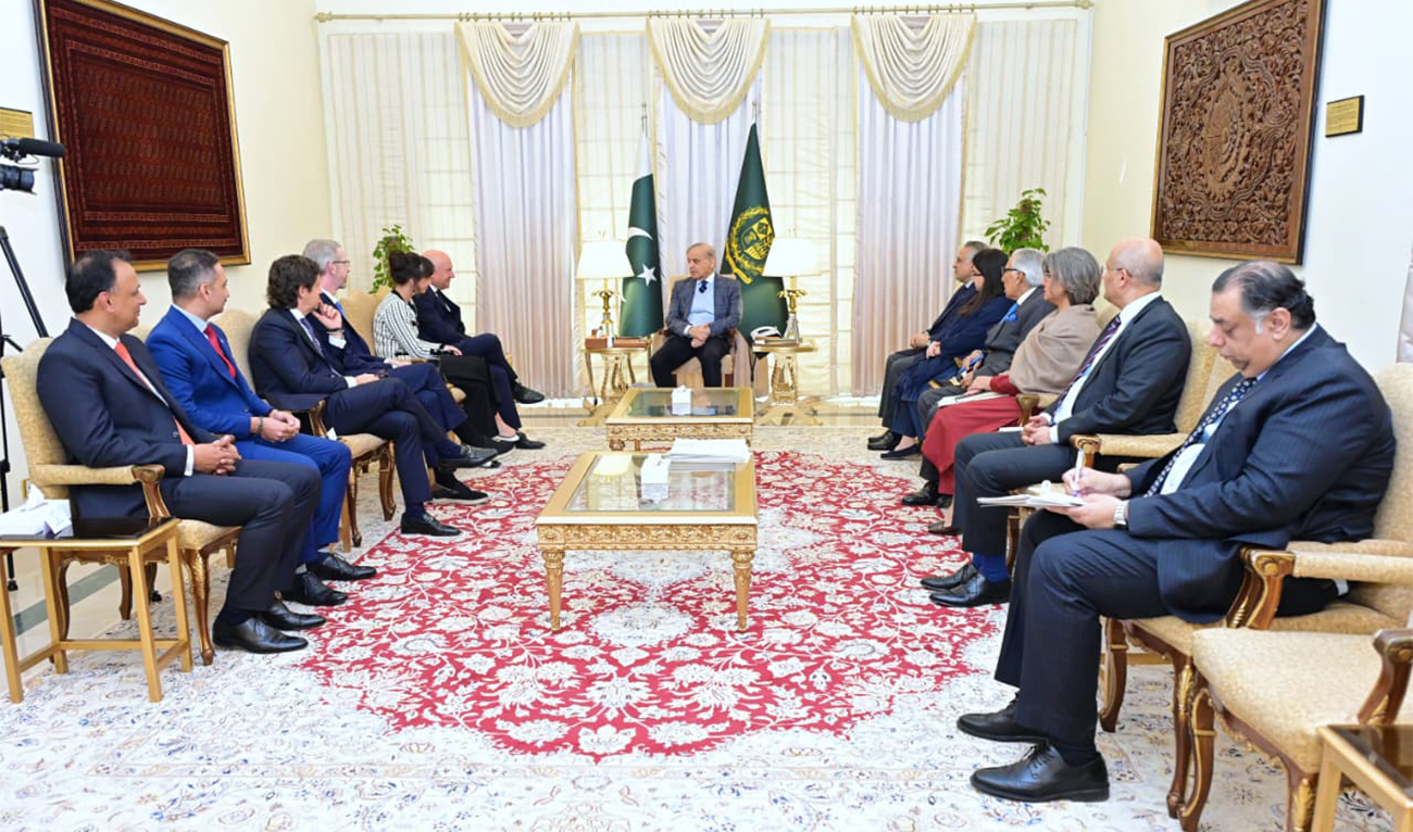 Prime Minister Muhammad Shehbaz Sharif meeting with a delegation from Ericsson led by President Patrick Johansson, in Islamabad on January 13, 2026. (PMO)