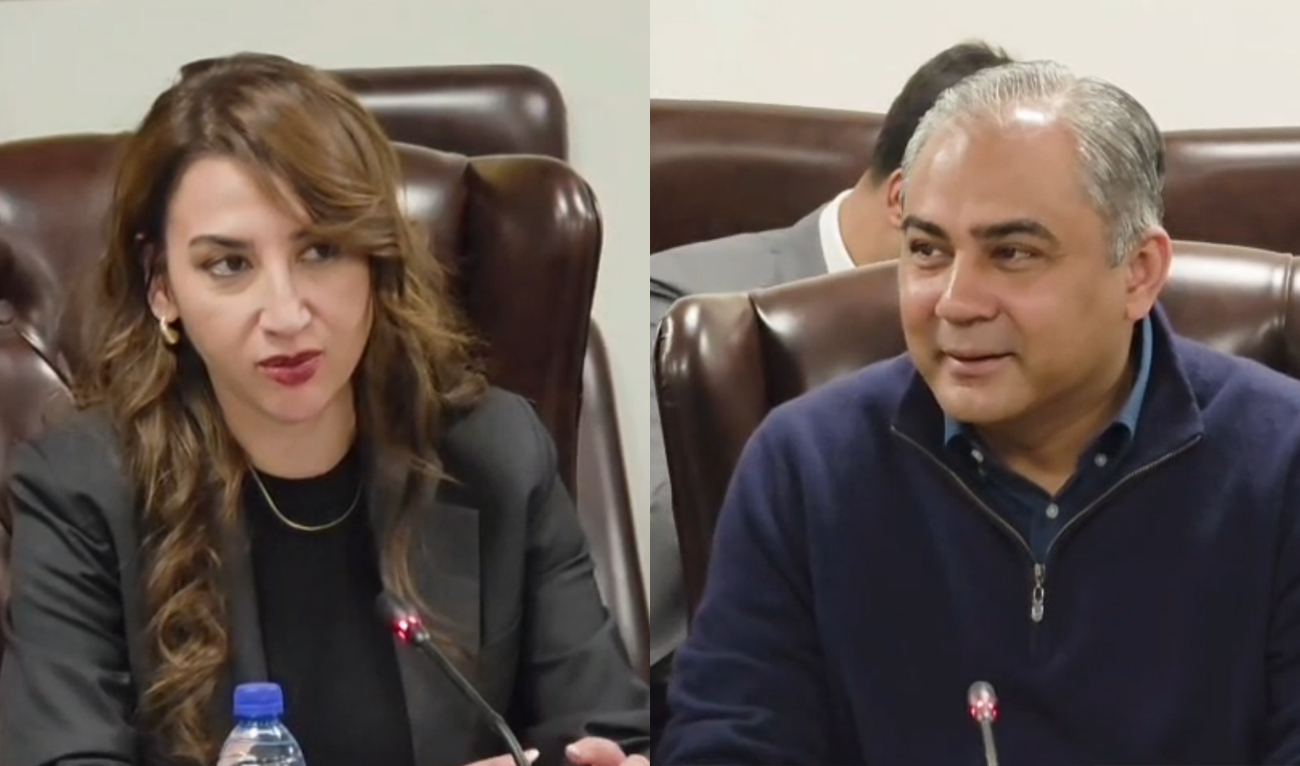 The collage of images shows Pakistani Interior Minister Mohsin Naqvi meets US Chargé d’Affaires Natalie Baker (left) in Islamabad, Pakistan, on January 17, 2026. (Screengrab/Interior Ministry)