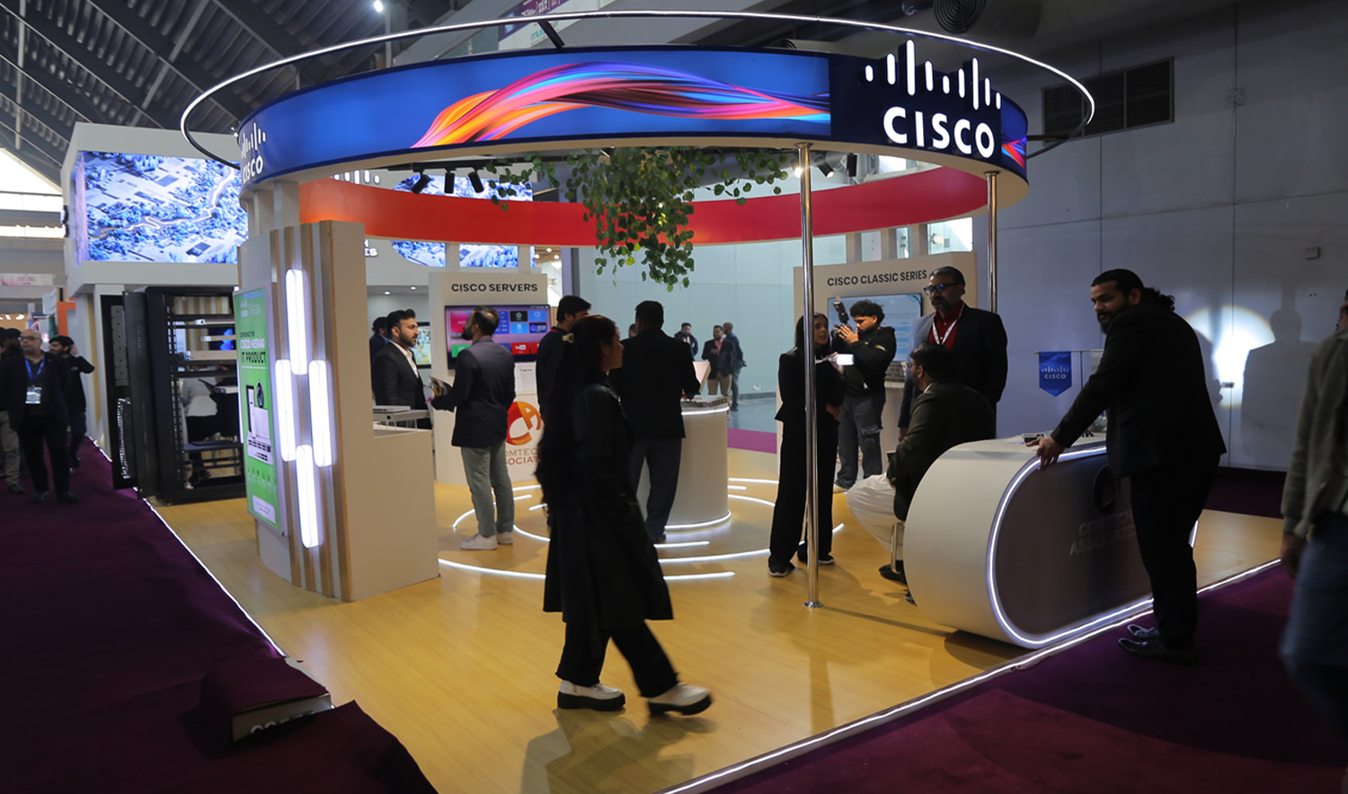 Visitors attend ITCN Asia expo in Lahore on January 17, 2026. (Pakistan Expo Centres)