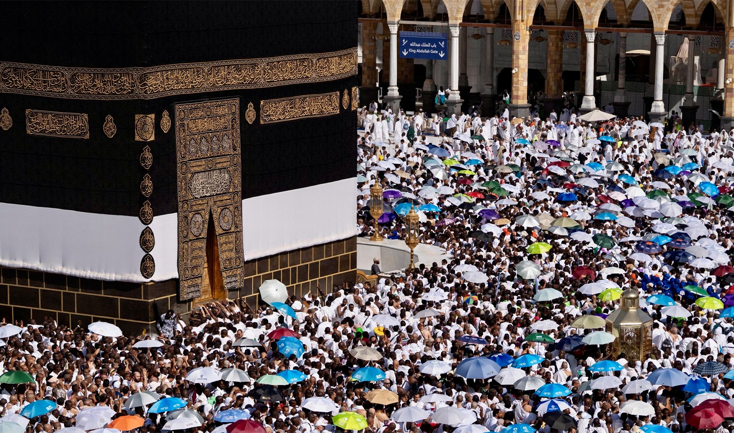 Muslim pilgrims perform Tawaf in the grand mosque, during the annual hajj pilgrimage in the holy city of Makkah, Saudi Arabia, on June 6, 2025. (REUTERS/File)