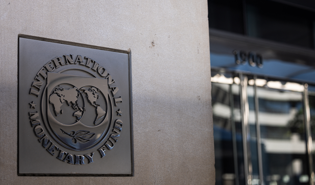 A view of the International Monetary Fund headquarters building in Washington, DC on October 20, 2024 ahead of the 2024 IMF/World Bank Annual Meetings. (AFP/File)