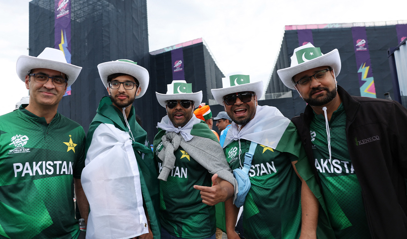 Pakistani fans outside the Nassau County International Cricket Stadium, New York, US on June 9, 2024. (Reuters/File)