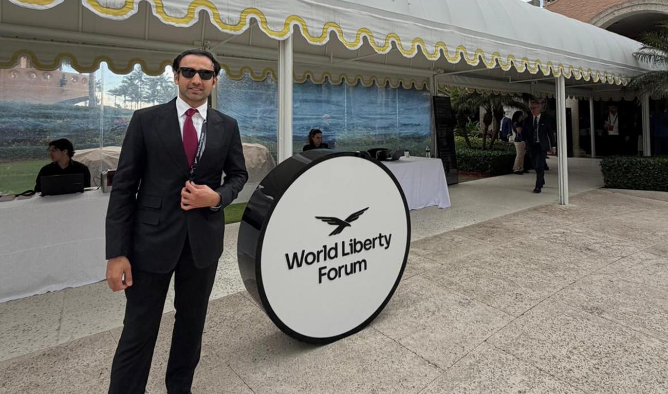 Pakistan Virtual Assets Regulatory Authority (PVARA) Chairman and Minister of State Bilal bin Saqib at an event hosted by World Liberty Financial, a crypto venture linked to US President Donald Trump’s family, on February 19, 2026.