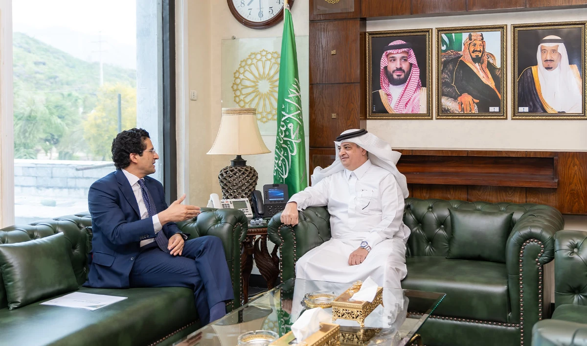 Pakistan's Petroleum Minister, Ali Pervaiz Malik (left) in conversation with Saudi Ambassador to Pakistan, Nawaf bin Said Al-Malki in Islamabad, Pakistan, on March 4, 2026. (Government of Pakistan)