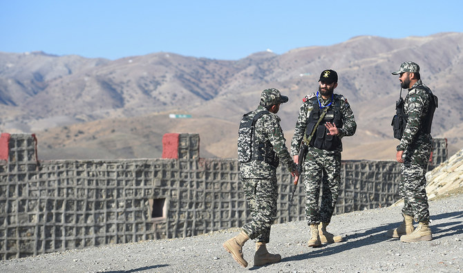 Pakistani army soldier stand guard on a border terminal in Ghulam Khan, a town in North Waziristan, on the border between Pakistan and Afghanistan, on January 27, 2019. (AFP/File)