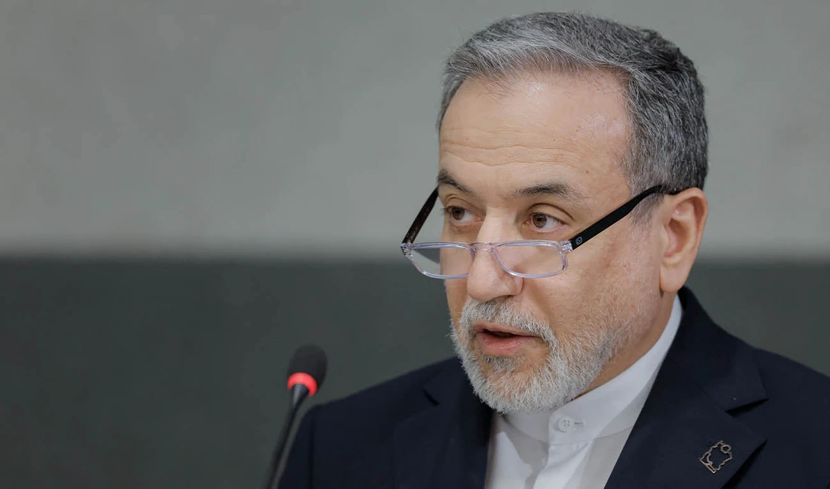 Iran's Foreign Minister Abbas Araghchi delivers a speech during a session of the United Nations Conference on Disarmament, on the sideline of a second round of US-Iranian talks with Washington pushing Tehran to make a deal to limit its nuclear programme, in Geneva, on February 17, 2026. (AFP)