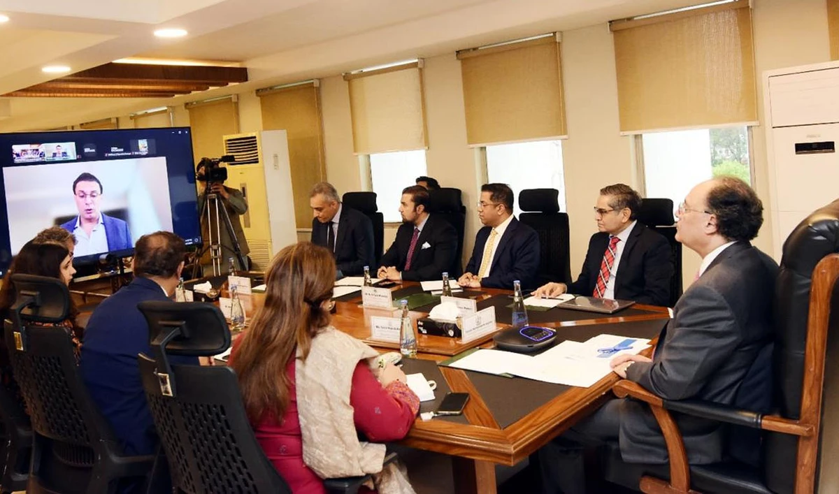 Pakistan’s Finance Minister engages with global investors on economic outlook, reform momentum, and emerging opportunities in Islamabad, Pakistan, on April 7, 2026. (@Financegovpk/X)